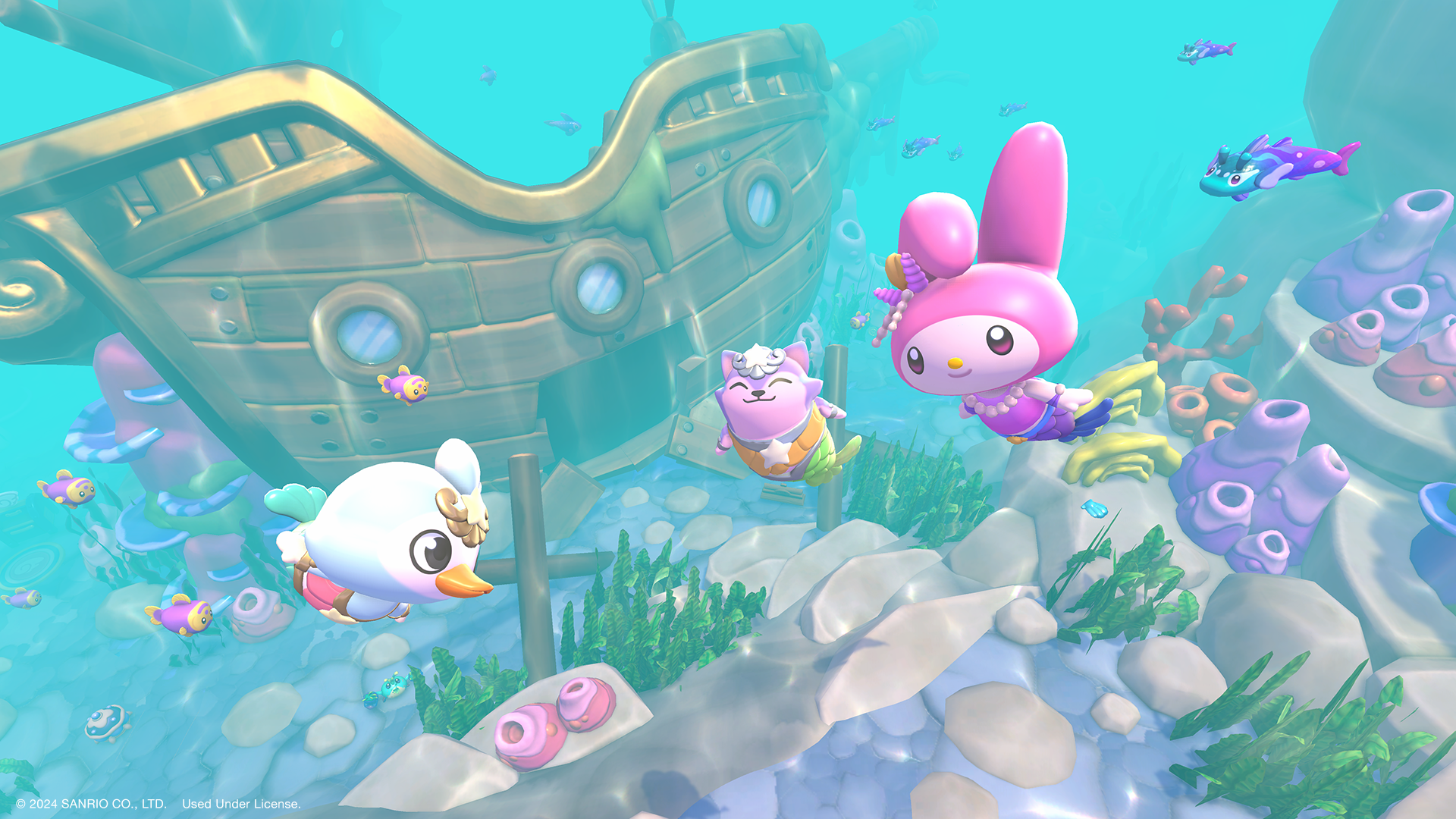 Hello Kitty Island Adventure underwater